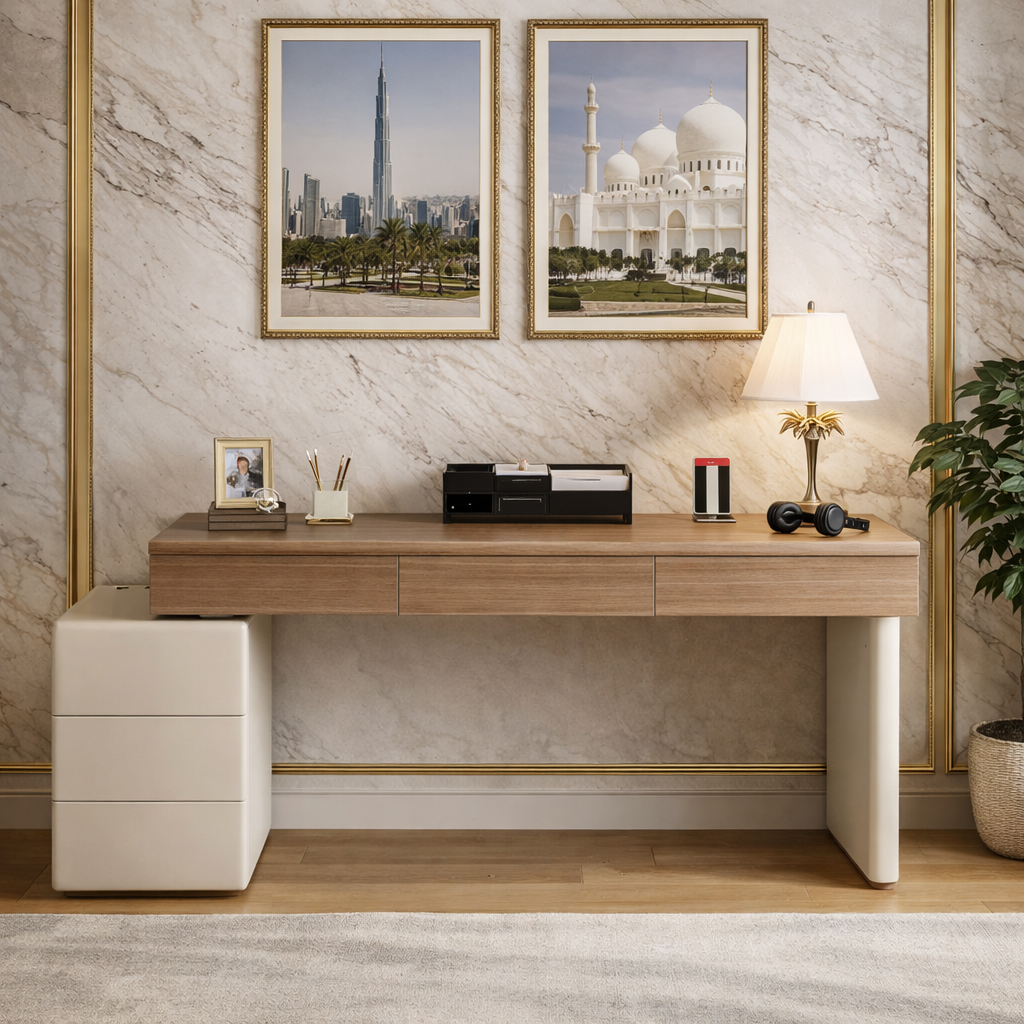LuxeStone Executive Office Desk - Image 2